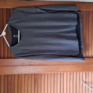 Adidas climalite woman's size large long sleeve Gray shirt